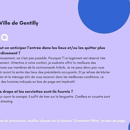 Paris Gentilly Appartement Tout Equipe - Rer B Exteriör bild